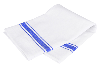 White/Blue Glass Cloth Cloth (Pack of 50)